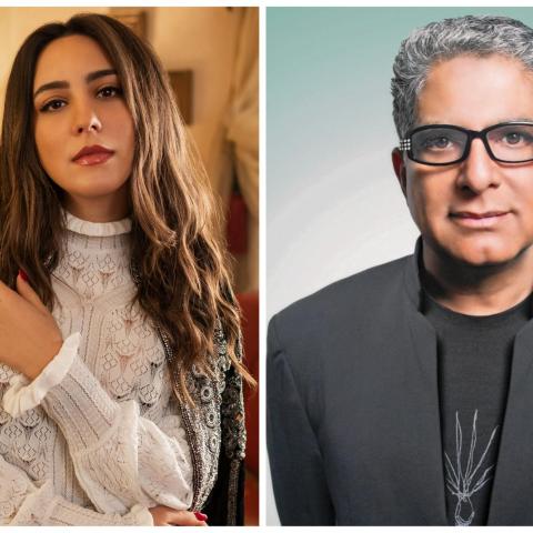 Mayssa Karaa and Deepak Chopra