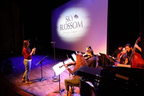 Berklee Contemporary Symphony Orchestra session for Sky Blossom