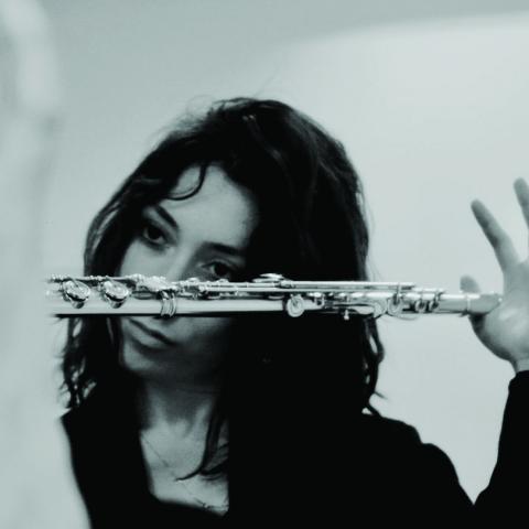 Taiga Ultan playing flute