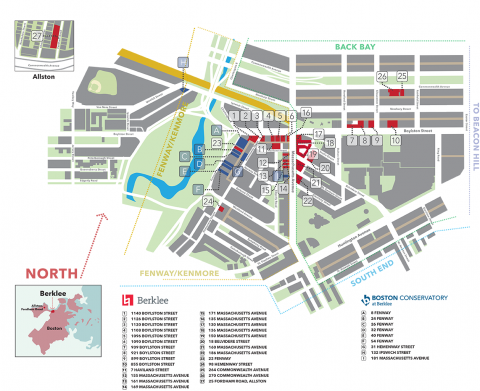 Berklee Campus Map